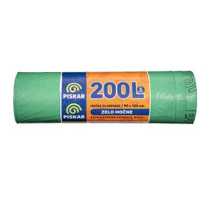 VREČKE ZA SMETI PISKAR 200 L, 90 X 125, 5/1