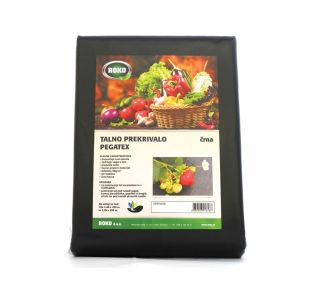 VRTNA KOPRENA POKRIVALKA 1.6X10M ČRNA, ZA JAGODE, 50G