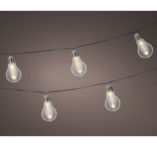 VRTNE LUČKE LUMINEO SOLARNE LUČI NA NIZU 450 CM, PVC, PROZORNE