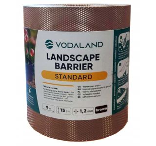 VRTNI TRAK 2PR-TERRA BROWN IZ PP MATERIALA H=15CM D=1.2MM L=9M