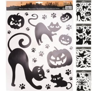 VSE ZA NOČ ČAROVNIC EH NALEPKE ZA STEKLO, SORT