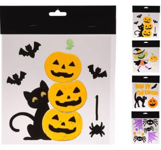 VSE ZA NOČ ČAROVNIC EH NALEPKE ZA STEKLO, SORT