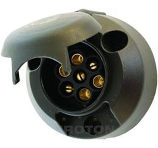 VTIČNICA 7 POL 12V PVC S STIKALOM ZA MEGLENKO