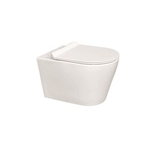 WC ŠKOLJKA, VISEČA INTER CERAMIC Z WC DESKO MEHKO ZAPIRANJE BELA