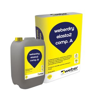VODOTESNA MASA WEBER SAINT GOBAIN WEBERDRY ELASTO2 2K 33.3KG (A:25+B:8.3KG)