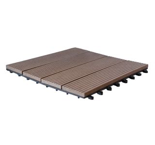 WPC DESKA ZA TERASO BAMBUSWPC KLIK PLOŠČA KAVA 300X300X22 MM