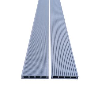 WPC DESKA ZA TERASO BAMBUSWPC SVETLO SIVA 2200X150X25 MM OZKO/ŠIROKO REBRANA