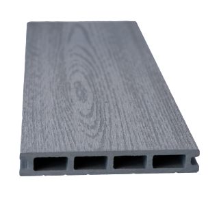 WPC DESKA ZA TERASO BAMBUSWPC SVETLO SIVA LES 4000X146X22 MM