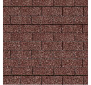 STREŠNE SKODLE KARIBU PRAVOKOTNE TEMNO RDEČE