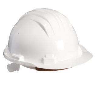 ZAŠČITNA ČELADA CLIMAX BELA GRADBENA Z REGULACIJO ZADAJ