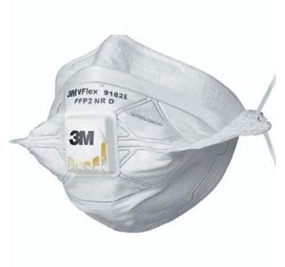 ZAŠČITNA RESPIRATOR MASKA 3M ZA DELCE VFLEX 9162E FFP2 Z VENTILOM, PAK=15KOS
