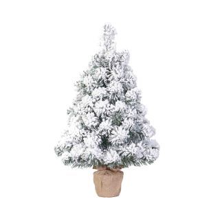 ZASNEŽENA NOVOLETNA JELKA IZ UMETNE MASE, VIŠINE 60 CM