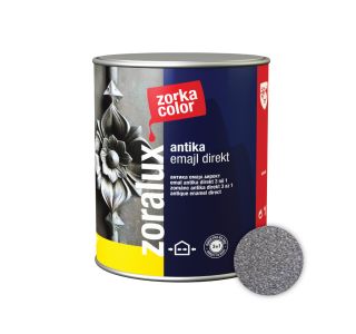 POKRIVNI PREMAZ ZORKA DEKOR ZORALUX ANTIKA EMAJL DIREKT SIVA 0.70 L 0021 POKRIVNI PREMAZ ZORKA DEKOR ZORALUX ANTIKA EMAJL DIREKT SIVA 0.70 L 0021