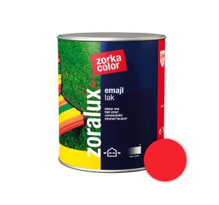 POKRIV.PREM.ZA KOV.,LES ZORKA DEKOR ZORALUX EMAJL LAK RDEČA 0.75 L 3720