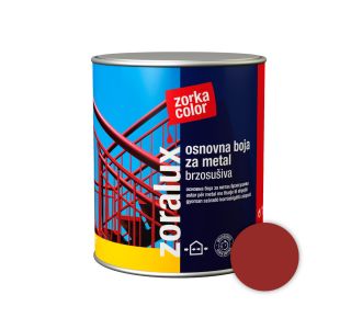 TEMELJNI PREMAZ ZORKA DEKOR ZORALUX OSNOVNA OK. RDEČA 0.75 L 3701 HITROSUŠEČI