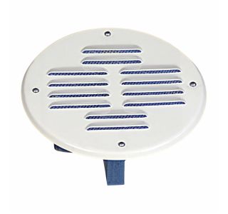 ZRAČNIK BREZ REGULACIJE VAFRA FASADNI FI 125 BELI OKROGLI