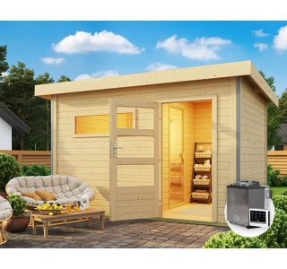 FINSKA SAVNA SKROLLAN 2+9KW GRELEC ZR 38MM MODERNA VRATA