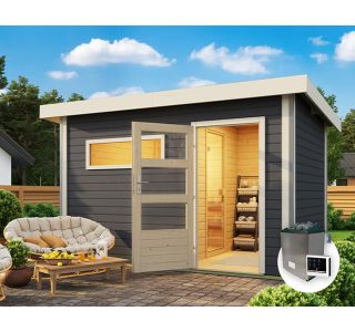 FINSKA SAVNA SKROLLAN 3+9KW GRELEC BIO+PREDPROSTOR ZEM. SIVA