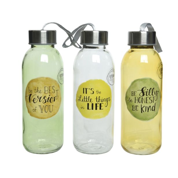 STEKLENICA ZA VODO DECORIS 0.5L MOTIVACIJSKI NAPIS