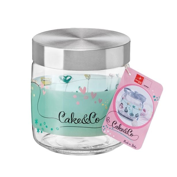 VEČNAMENSKA DOZA BORMIOLI ROCCO 0.75 L GIARA CAKE&CO ZELENA