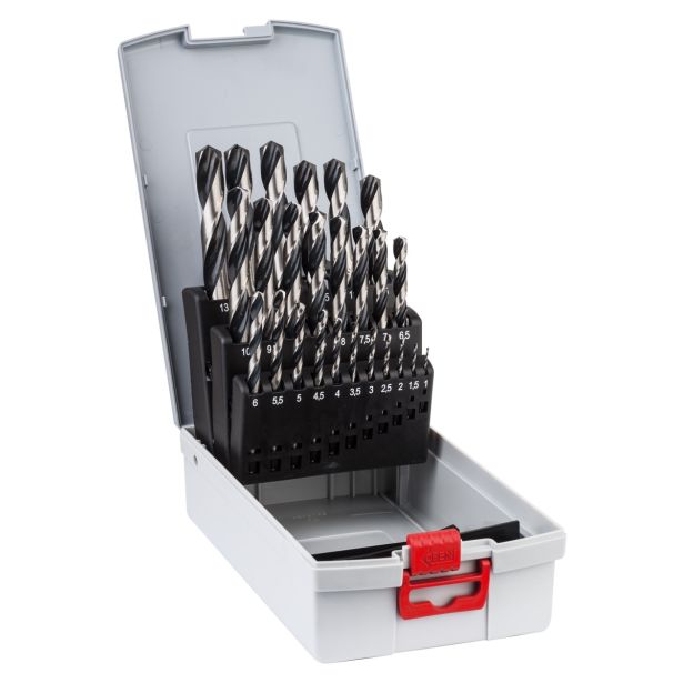 SPIRALNI SVEDER ZA KOVINO HSS BOSCH POINTTEQ 25-DELNI KOMPLET PROBOX