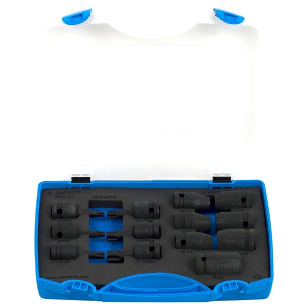 IMPACT KLJUČ 12,7MM UNIOR 10-24 MM + TX30-TX60 ART. 231MB4