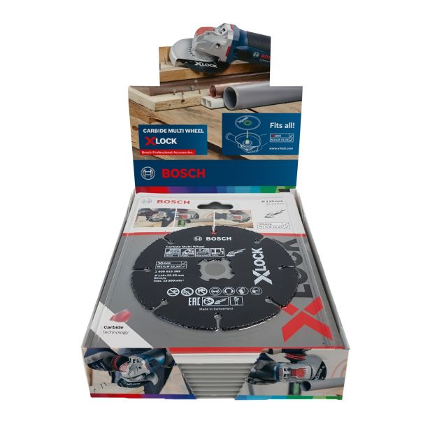 VEČNAMEN. REZALNA PLOŠČA BOSCH 10-DELNI SET 115X1X22.23 MM