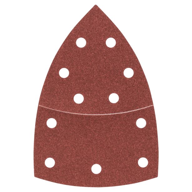 DELTA/VEČNAM BRUSNI LIST BOSCH 10-DELNI SET C430 RDEČ 102X62/93MM G120 11LUKENJ