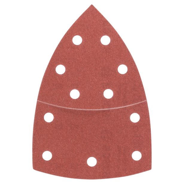 DELTA/VEČNAM BRUSNI LIST BOSCH 10-DELNI SET C430 RDEČ 102X62/93MM G180 11LUKENJ