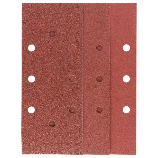 SAMOPRITDILNI BRUSNI LIST BOSCH 10-DELNI SET C430 RDEČ 93X230 MM G60/120/180