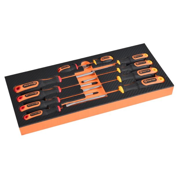 GARNITURA ORODJA TACTIX 10 KOS IZVIJAČI V VLOŽKU