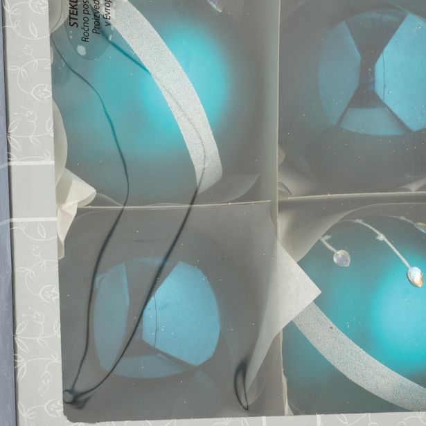 STEKLENA BUNKA GLOSSTYLE 100 MM 4/1 TEMNO MODRA 2 Z IN 2 BREZ DEKORJA