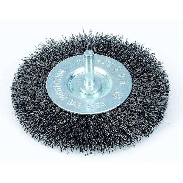 KROŽNA ŽIČNA ŠČETKA TACTIX 100MM FE 0.30MM OS 6MM