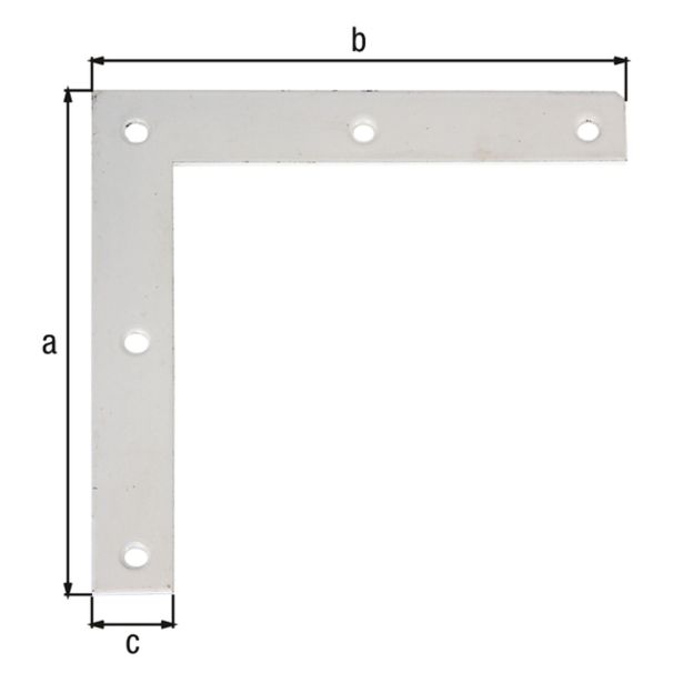 KOTNIK ALBERTS 100X100X15 MM BELE BARVE PLOŠČATI