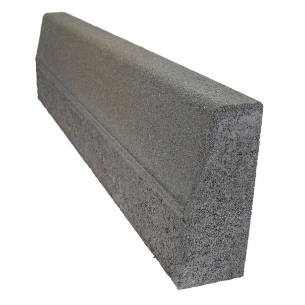 BETONSKI ROBNIK OBLAK GROUP 100X25X10 CM POŠEVEN CEMENTNO SIV