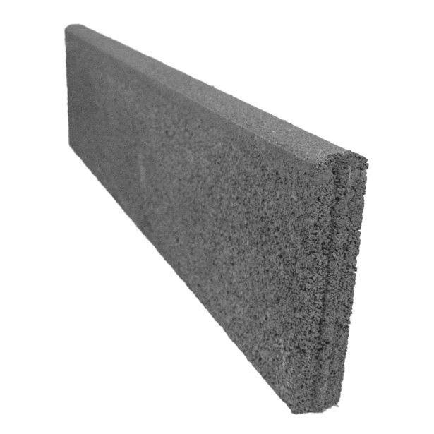 BETONSKI ROBNIK OBLAK GROUP 100X25X5 CM POLKROŽNI CEMENTNO SIV