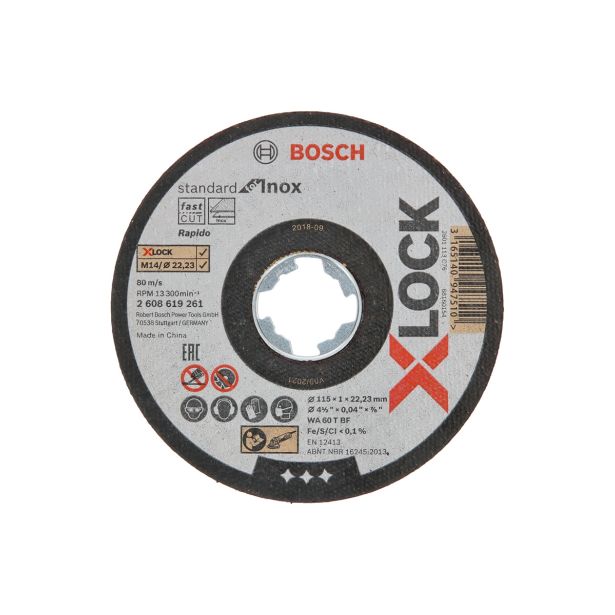 REZALNA PLOŠČA ZA RF BOSCH 115X1X22.23 MM X-LOCK WA 60 T BF