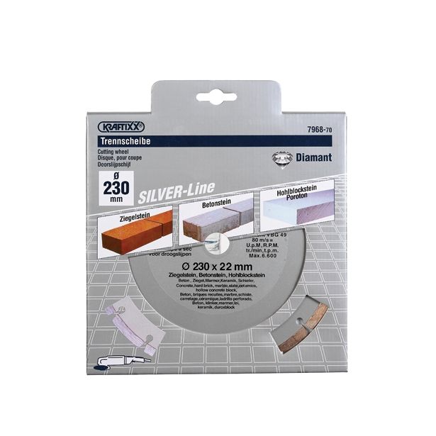 DIAMANTNA REZALNA PLOŠČA EINHELL 115X22 MM KERAMIKA, PORCELAN, PLOŠ.