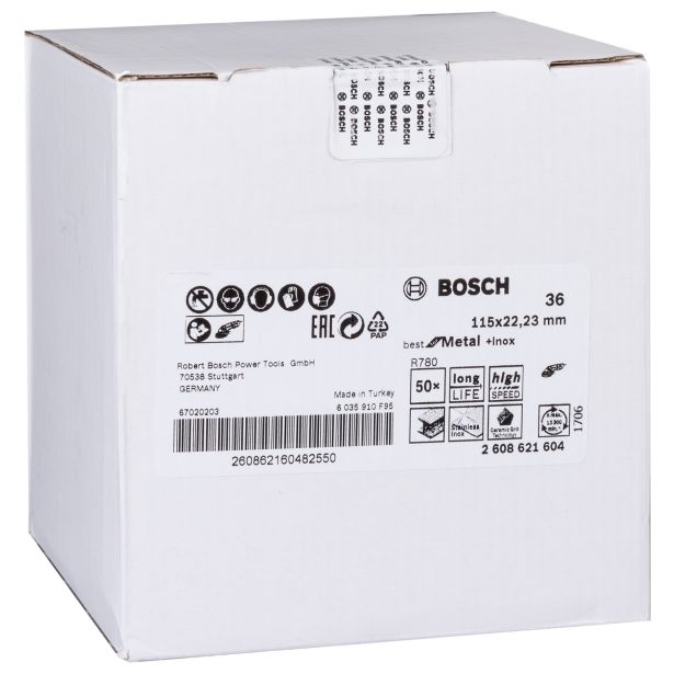 FIBERFLEX DISK ZA KOVINO BOSCH 115X22 MM Z36 R780