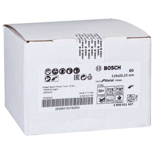 FIBERFLEX DISK ZA KOVINO BOSCH 115X22 MM Z80 R780