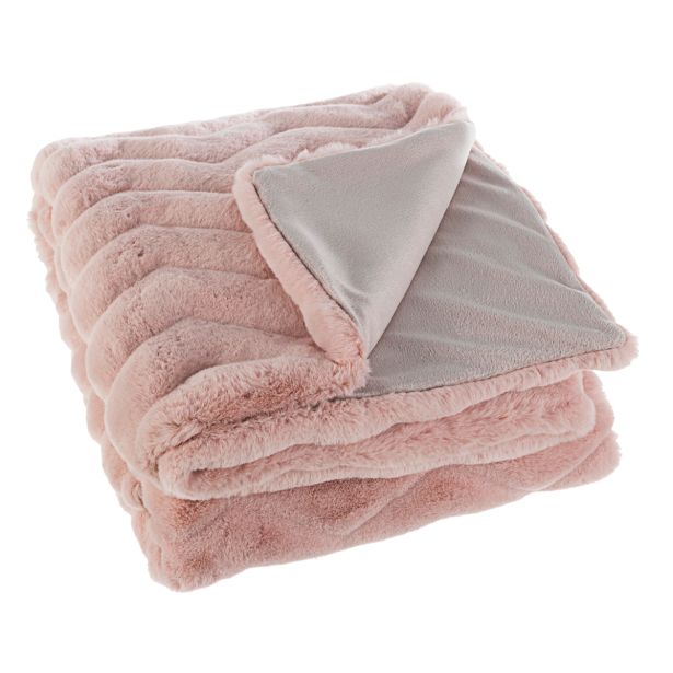 DEKORATIVNA ODEJA BIZZOTTO 120X150 CM CHANTEL ROZA