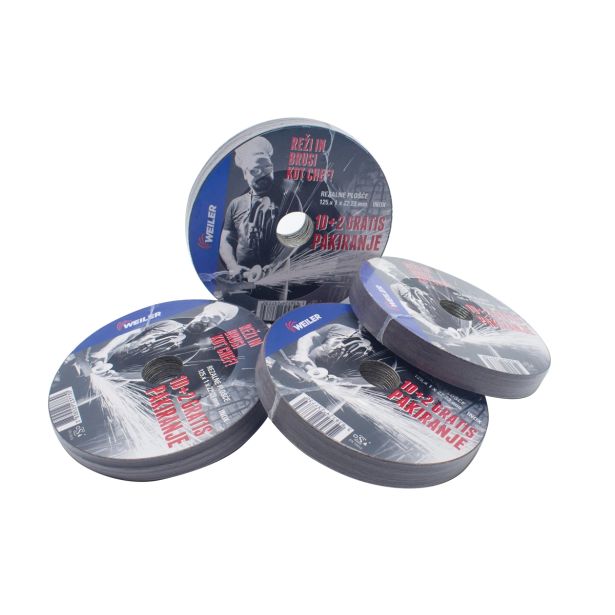 REZALNA PLOŠČA ZA RF SWATYCOMET-P 125X1X22.23 MM 10+2 DELNI SET 20A60R-BF INOX-JEKLO