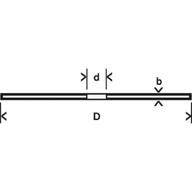 REZALNA PLOŠČA ZA RF BOSCH 125X1X22.23 MM WA 60 T BF