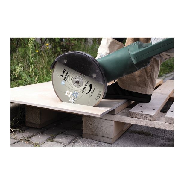 DIAMANTNA REZALNA PLOŠČA KWB 125X22X5X1.9 MM MARMOR, KERAMIKA,LEHNJAK