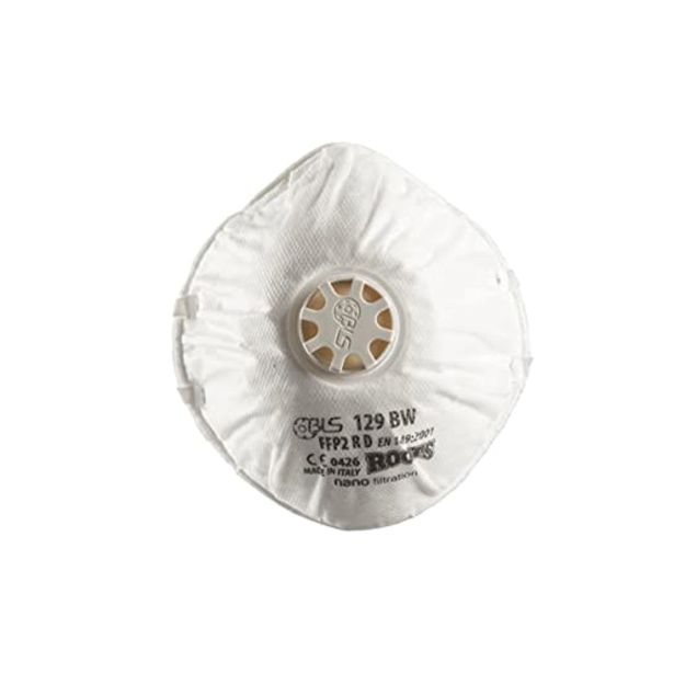 ZAŠČITNA RESPIRATOR MASKA 129BW FFP2 R Z IZDIŠNIM VENTILOM