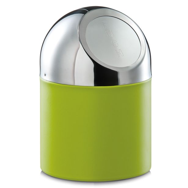 KOŠ NA KLIK ZELLER PRESENT 12X18 CM ZELENE BARVE S KOVINSKIM POKROVOM