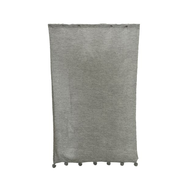 DEKORATIVNA ODEJA 130X170 CM S COFKI, SIVA