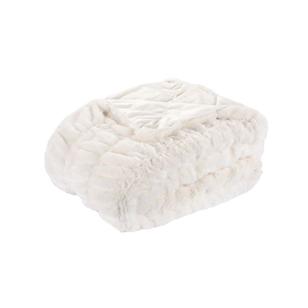 DEKORATIVNA ODEJA VITAPUR 130X200CM, BEŽ, GRACE