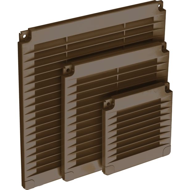 ZRAČNIK BREZ REGULACIJE AIRROXY 150X150 RJAV PRITRDITEV Z VIJAKI