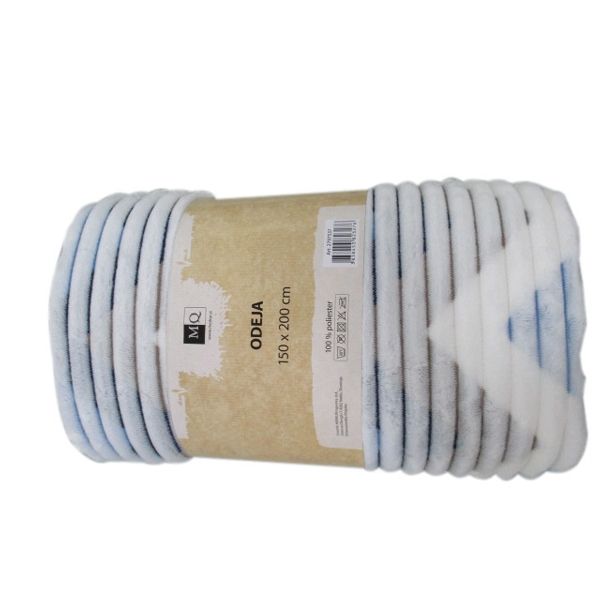 DEKORATIVNA ODEJA MQ 150X200 CM MODRO SIVA